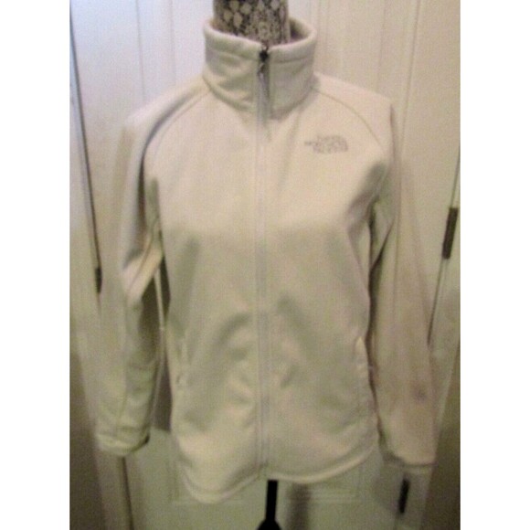 The North Face Glacier Fleece Jacket Winter White Full Zip Womens Size M - Picture 1 of 7
